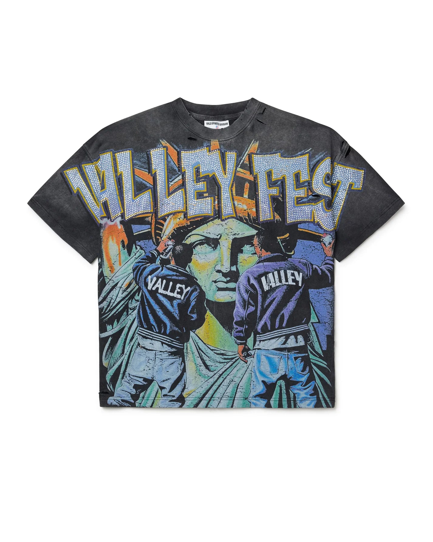 Vale Forever Bling Graffiti Tee Black