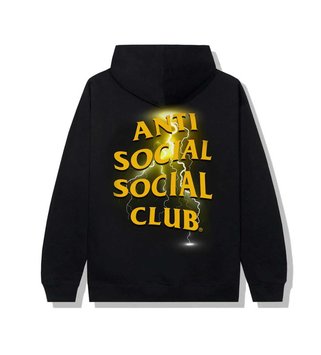 ASSC Lightning Twisted Black/Yellow Hoodie Front
