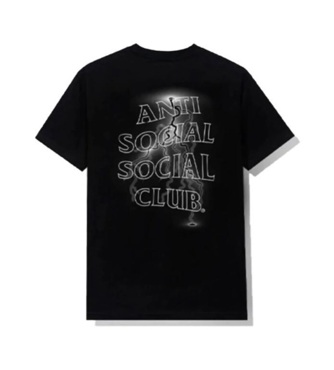 ASSC Lightning Black/White Twisted Tee Front View