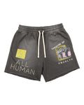 All Human V Bucks Shorts Charcoal Wash