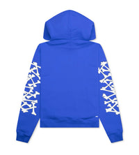 Amiri Bones Stacked Hoodie Blue