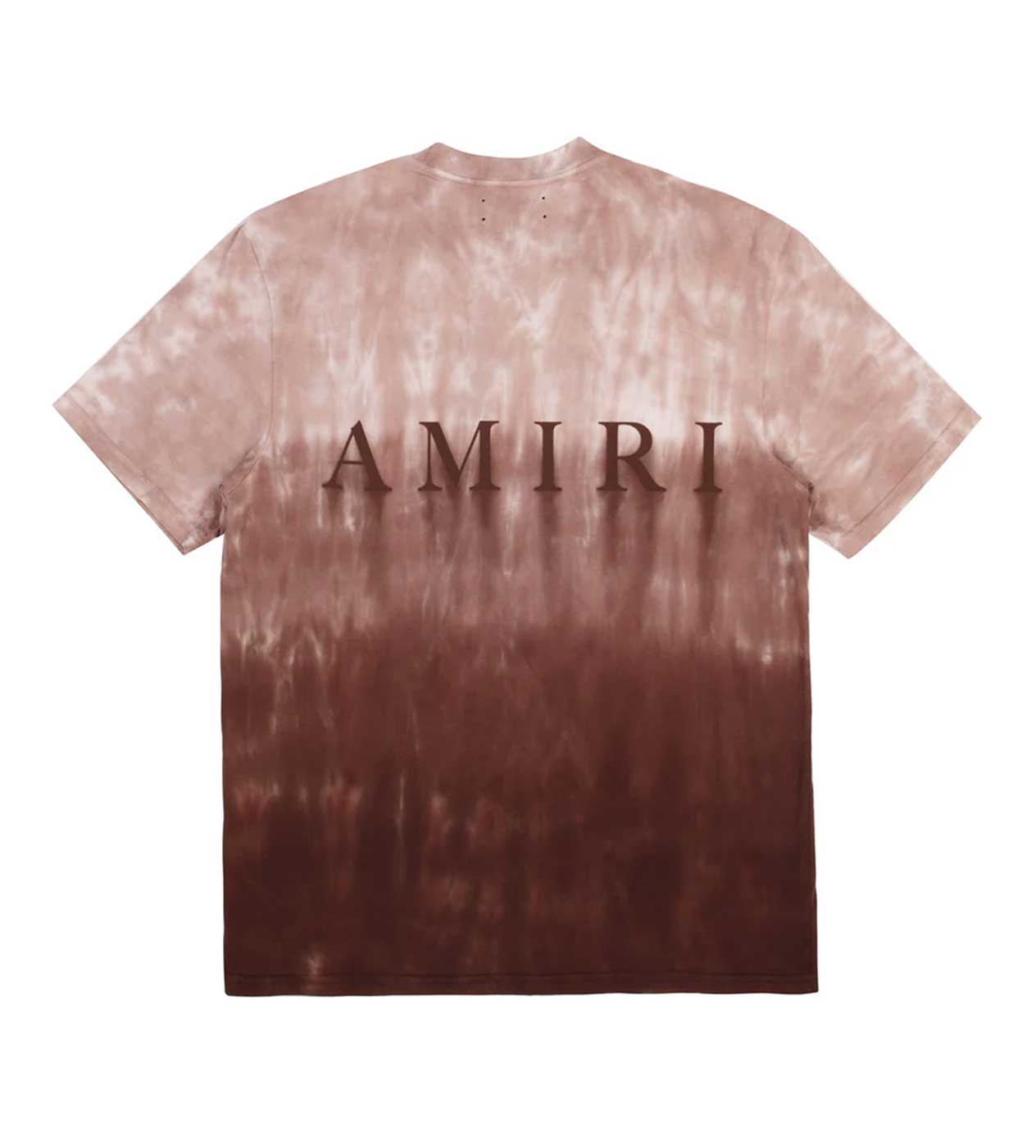 Amiri MA Logo Dip Dye Tee Brown back