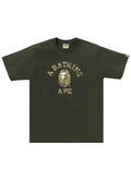 Bape Bitmap College Tee Olive Drab