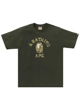 Bape Bitmap College Tee Olive Drab