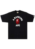 Bape Color Camo College Tee Black/Red