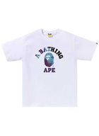 Bape Tie Dye College Tee White/Black