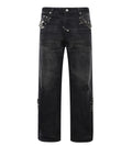 Birth of Royal Child 1920s Vintage Pin Washed Carpenter Pants Black