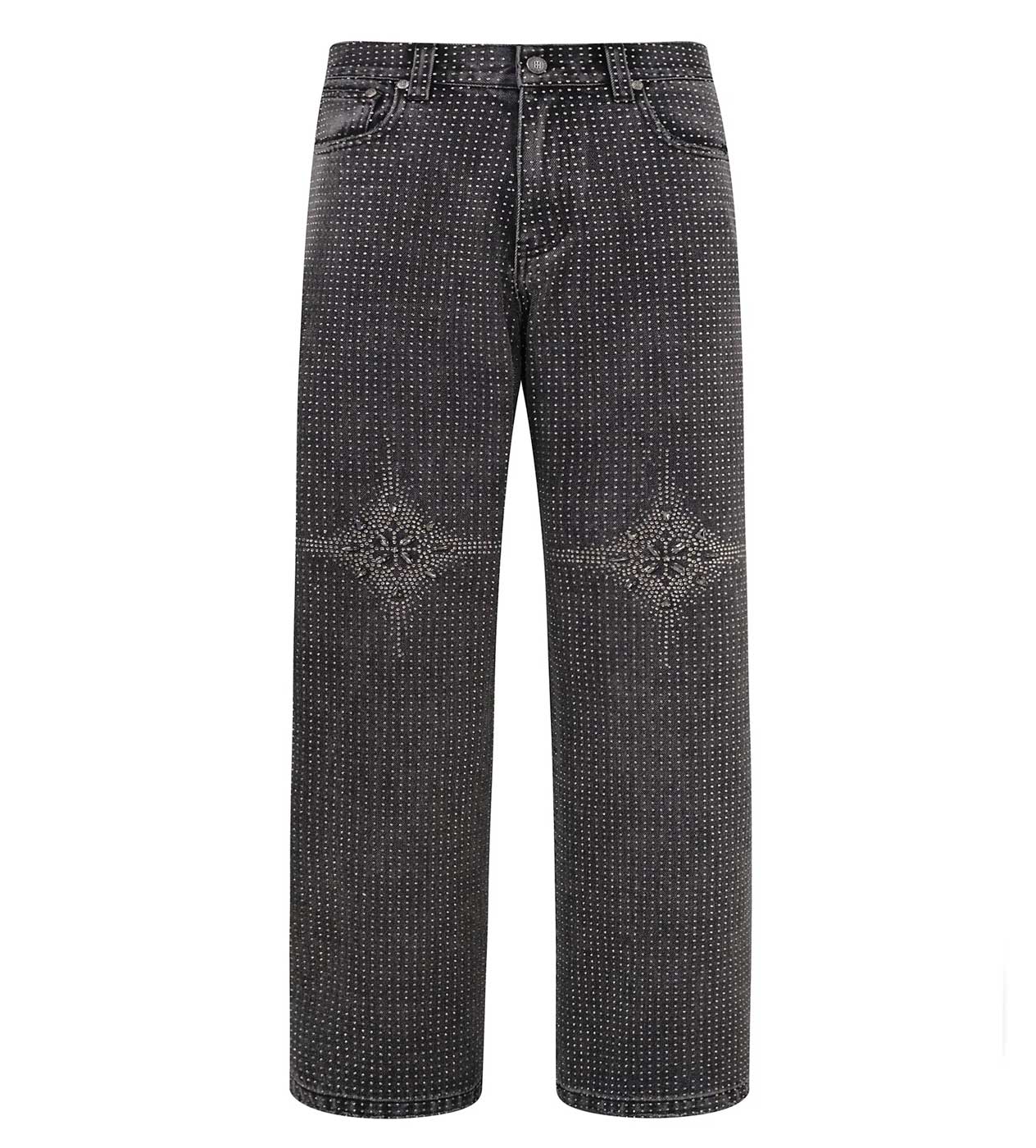 Birth of Royal Child 20K Diamond Stellar Denim Pants Black