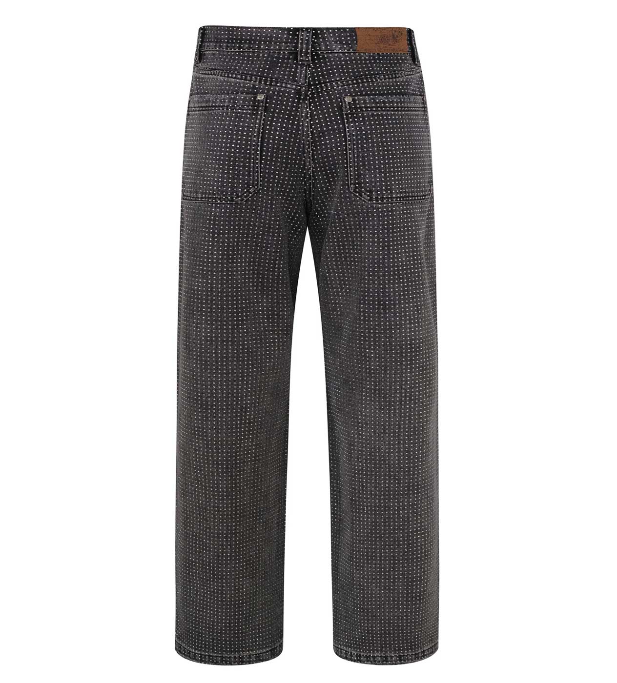 Birth of Royal Child 20K Diamond Stellar Denim Pants Black