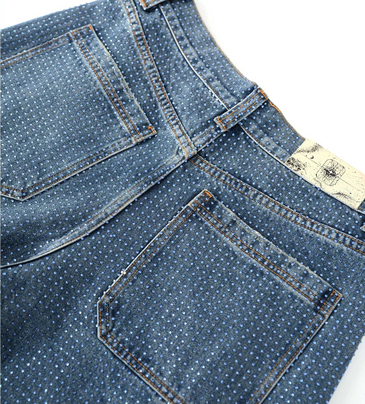 Birth of Royal Child 20K Diamond Stellar Denim Pants Blue