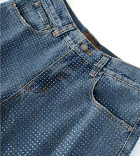 Birth of Royal Child 20K Diamond Stellar Denim Pants Blue