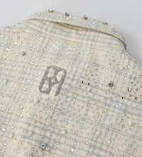 Birth of Royal Child 20k Diamond Pearl Flannel Shirt Beige