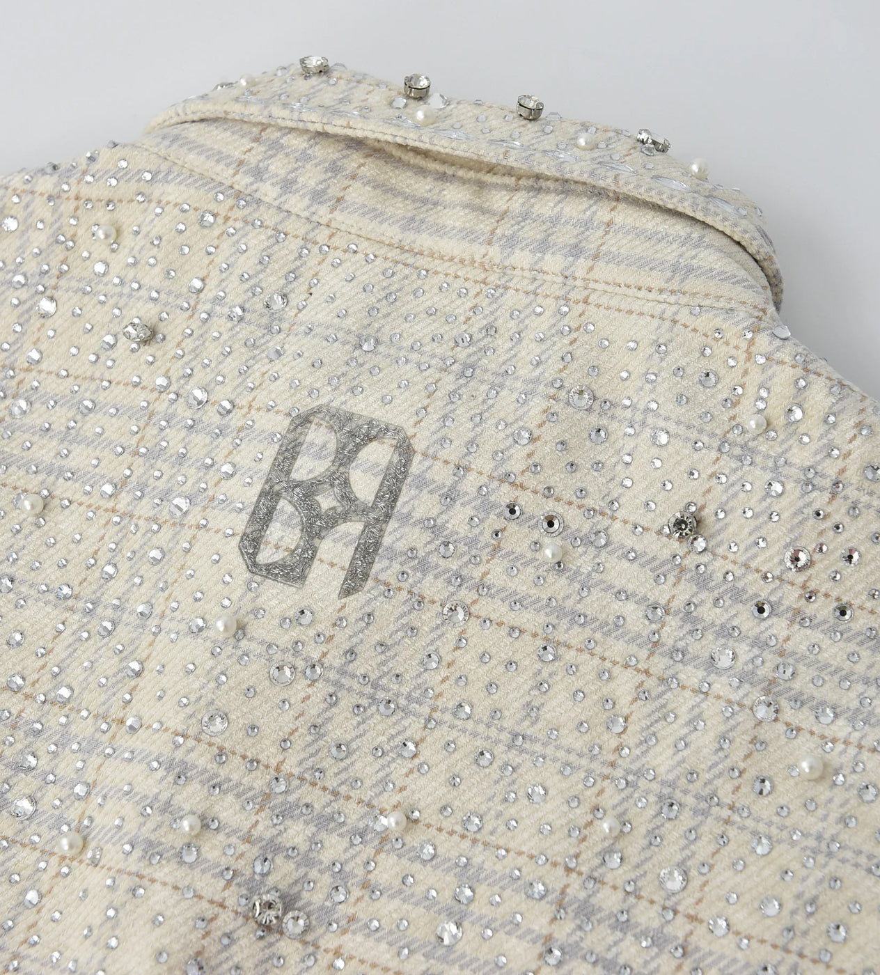 Birth of Royal Child 20k Diamond Pearl Flannel Shirt Beige