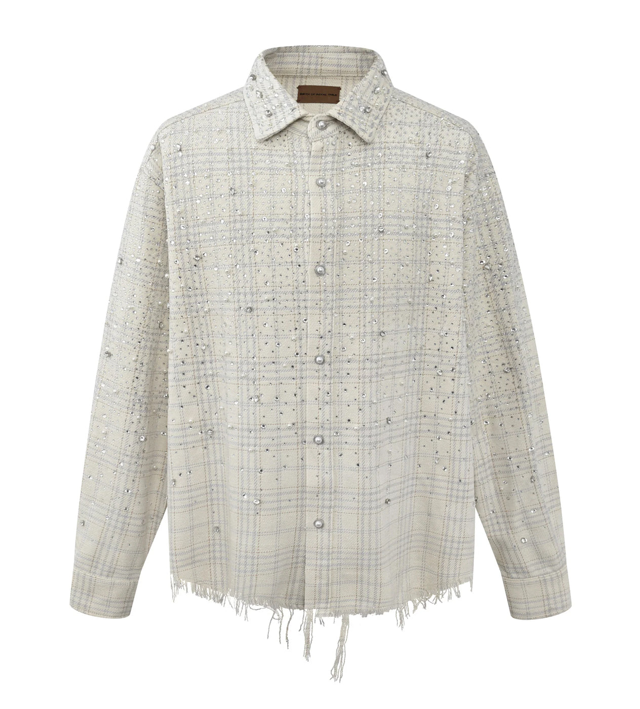 Birth of Royal Child 20k Diamond Pearl Flannel Shirt Beige