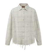 Birth of Royal Child 20k Diamond Pearl Flannel Shirt Beige