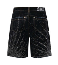 Birth of Royal Child 20k Diamond Starlight Denim Shorts Black