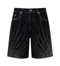 Birth of Royal Child 20k Diamond Starlight Denim Shorts Black