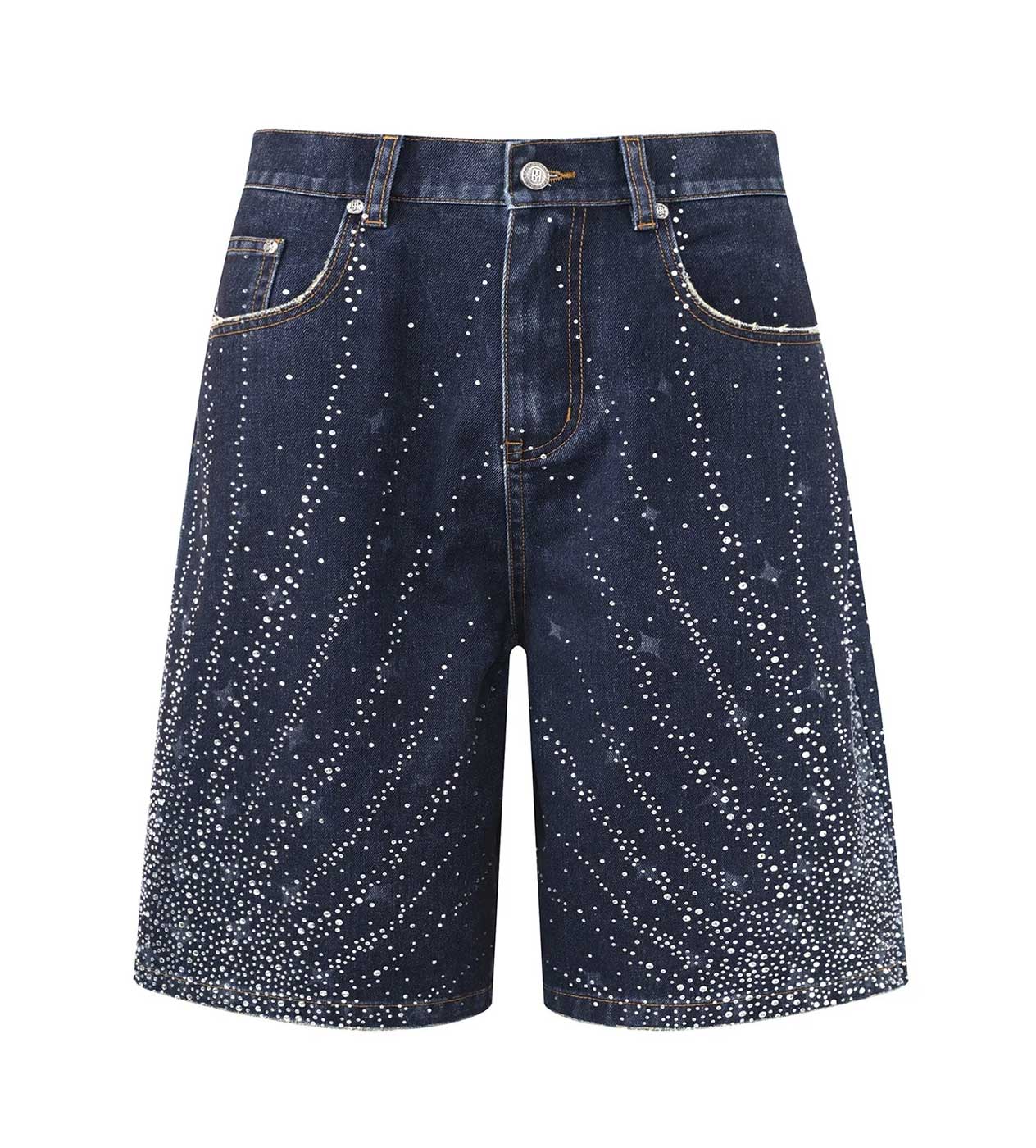 Birth of Royal Child 20k Diamond Starlight Denim Shorts Blue