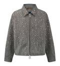 Birth of Royal Child 20k Diamond Zipper Jacket Dark Grey