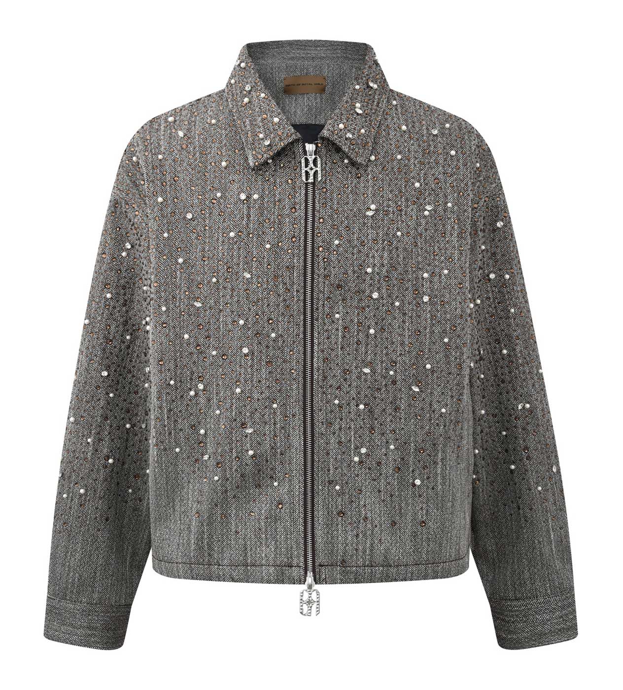 Birth of Royal Child 20k Diamond Zipper Jacket Dark Grey