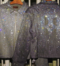 Birth of Royal Child 20k Diamond Zipper Jacket Dark Grey