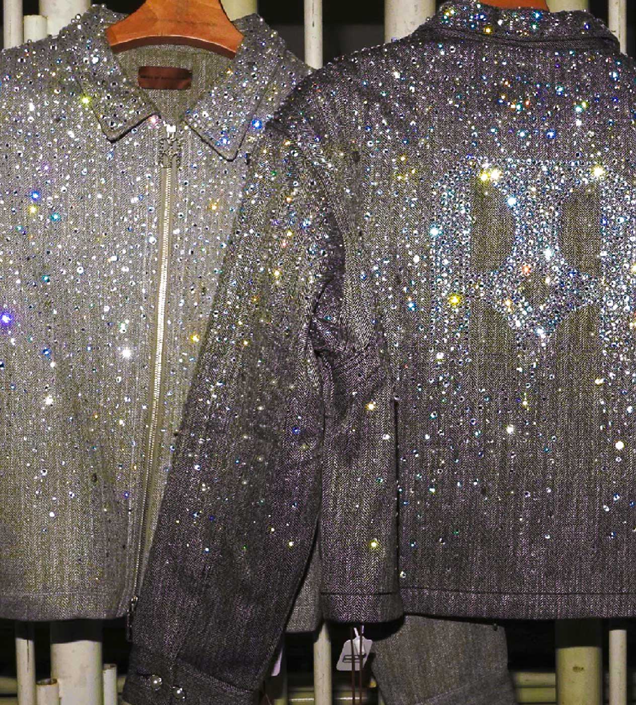 Birth of Royal Child 20k Diamond Zipper Jacket Dark Grey