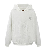 Birth of Royal Child 20k Swarovksi Diamond Hoodie White