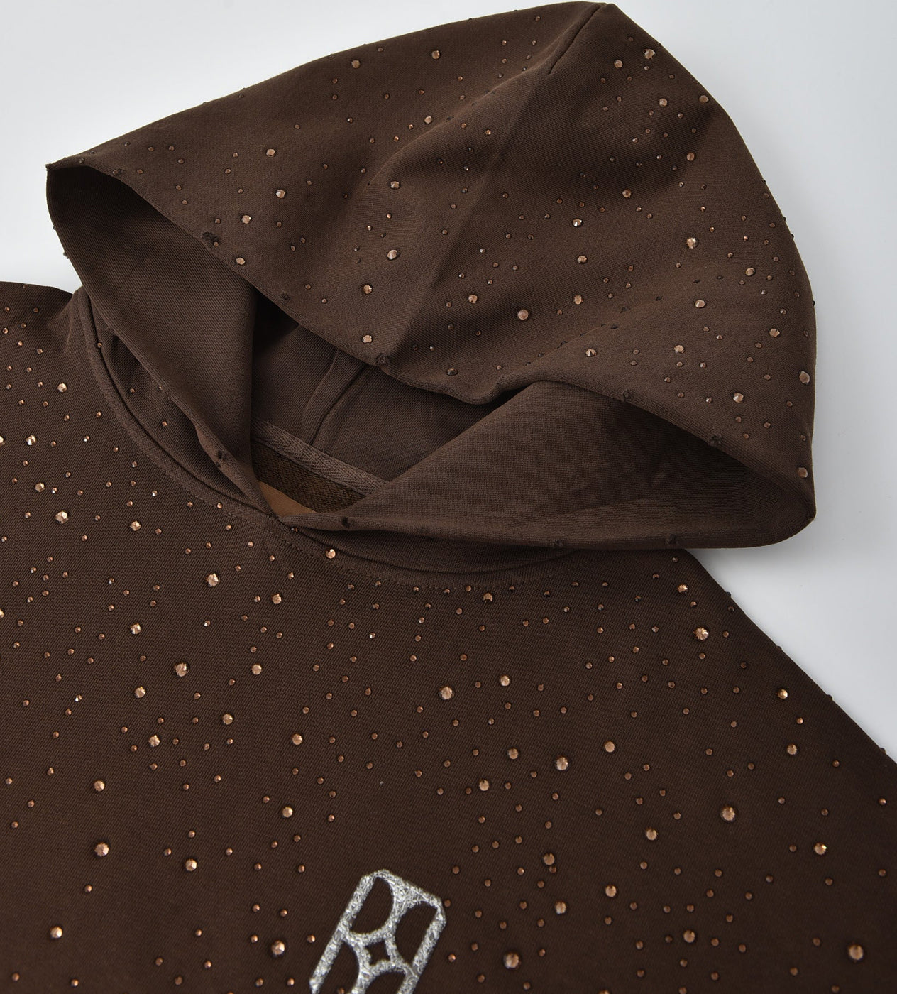 Birth of Royal Child 20k Swarovski Diamond Hoodie Brown