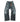 Birth of Royal Child 3D Printing Washed 20K Swarovski Diamond Boro Denim Pants Black