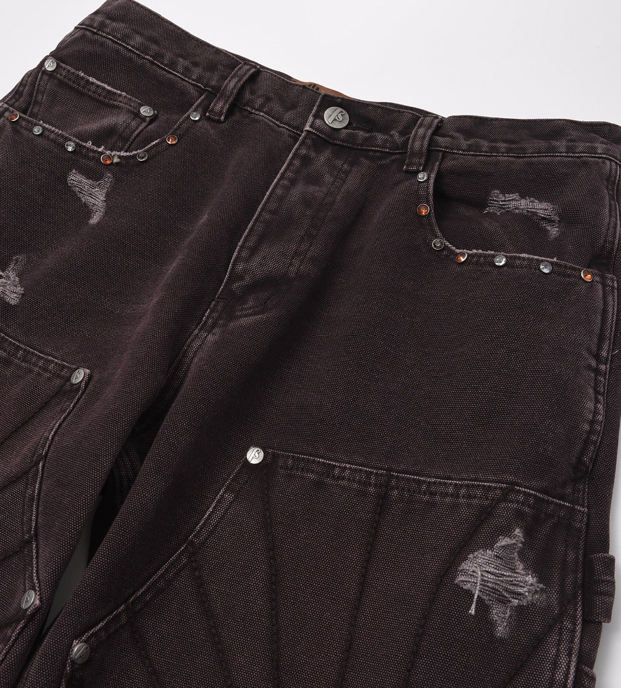 Birth of Royal Child Bijou Fading Cargo Pants Brown