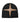 Birth of Royal Child Cross Patchwork Leather Beanie black