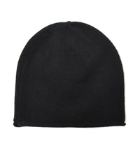 Birth of Royal Child Cross Patchwork Leather Beanie black