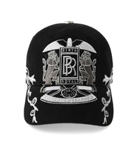 Birth of Royal Child Double Lion Embroidered Baseball Cap Black