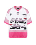 Birth of Royal Child Double Lion Rhinestone Jersey Pink