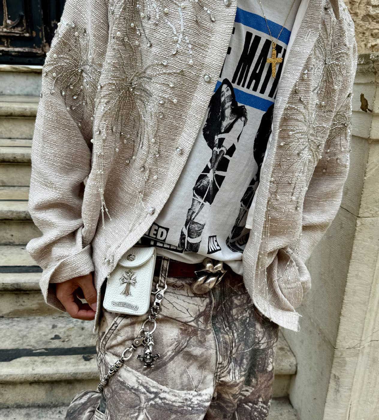 Birth of Royal Child Fireworks Beaded Diamond Shirt