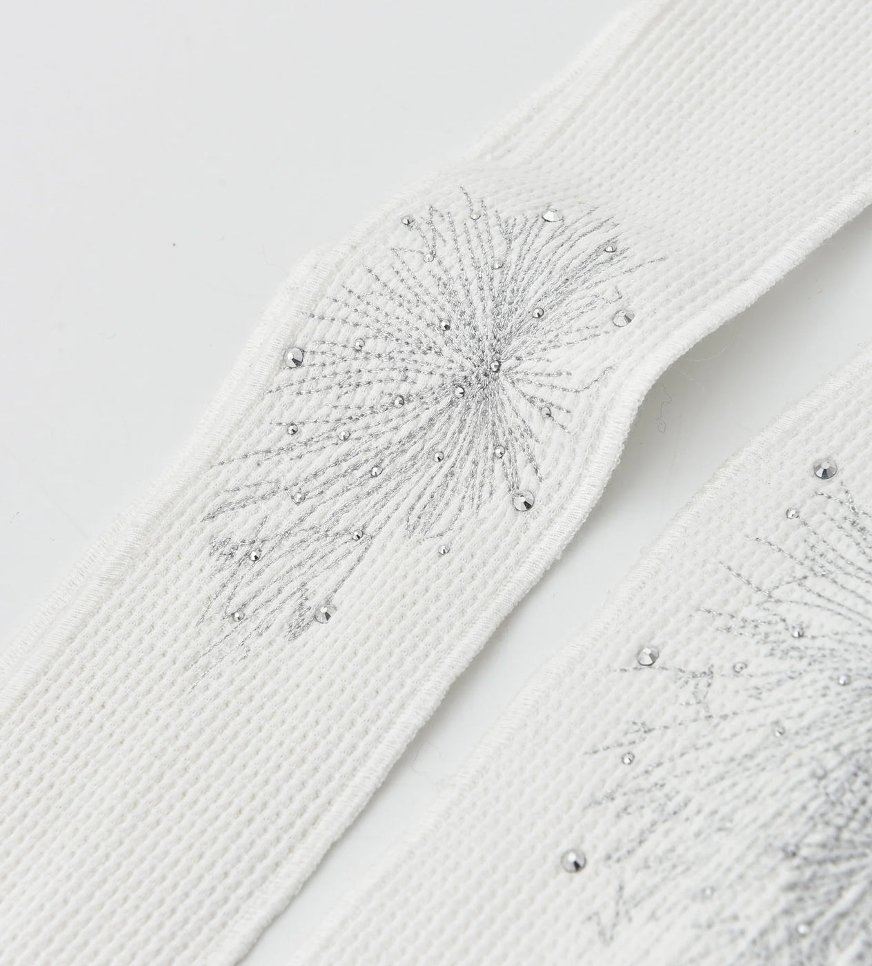 Birth of Royal Child Fireworks Rhinestone Durag White