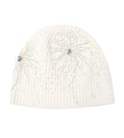Birth of Royal Child Fireworks Studded Beaded Beanie White