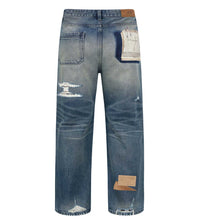 Birth of Royal Child Patchwork Fade Denim Pants