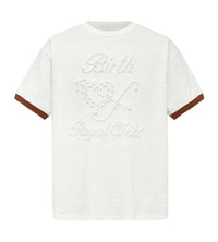 Birth of Royal Child Pearl Patchwork Tee White
