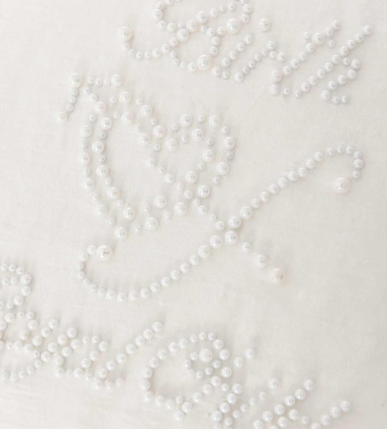 Birth of Royal Child Pearl Patchwork Tee White