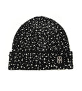 Birth of Royal Child Pearl Rhinestone Beanie Black
