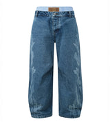 Birth of Royal Child Royal Fluid Dual Waist Baggy Denim
