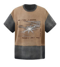 Birth of Royal Child Three Piece Distressed Stained L/S Tee Brown