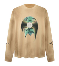 Birth of Royal Child Three Piece Distressed Stained L/S Tee Brown