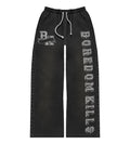 Boredom Kills Collegiate Sweats Black