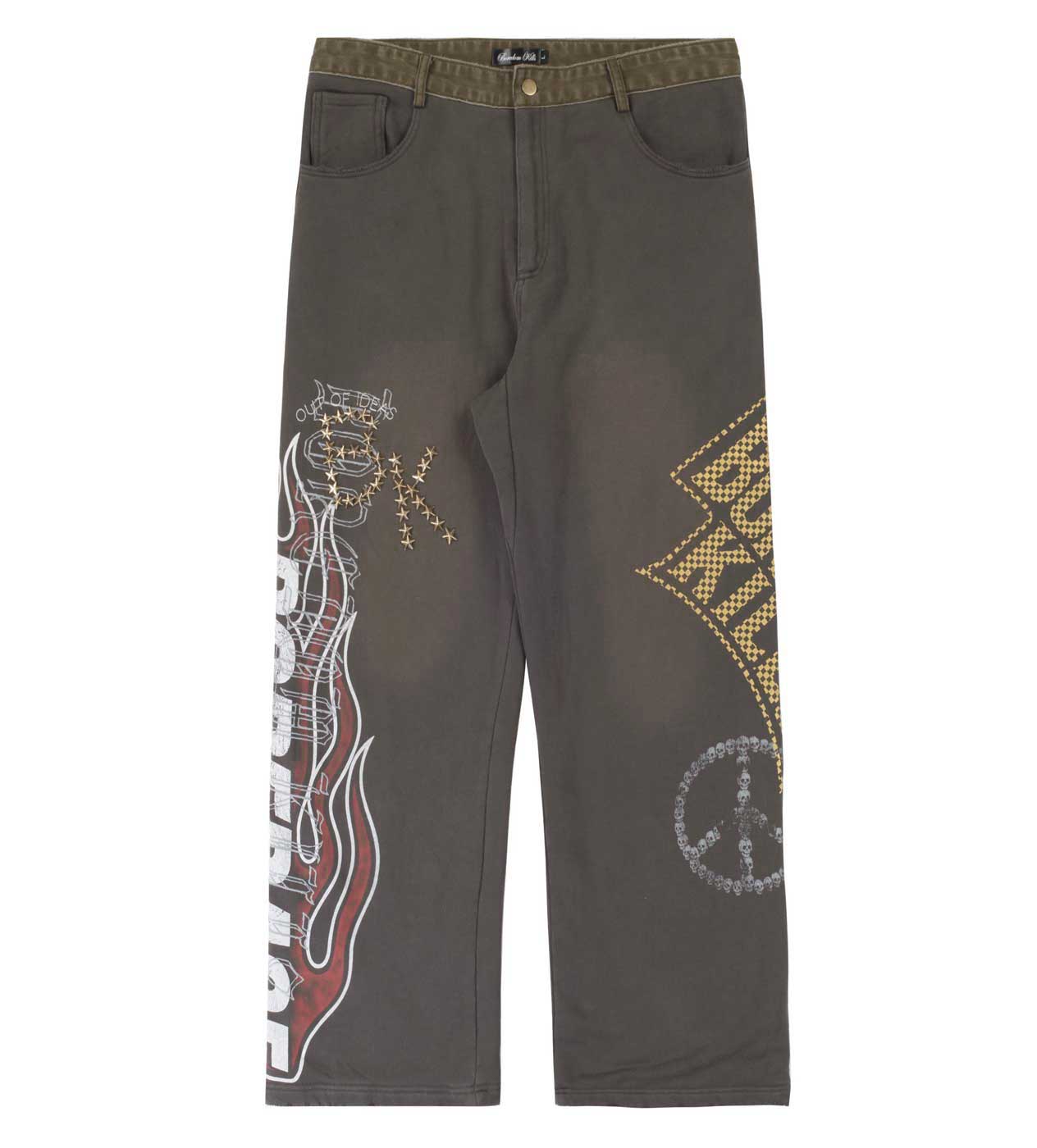 Boredom Kills Denim Sweatpants Grey