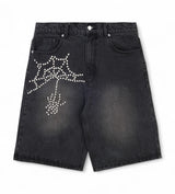 Boredom Kills Pearl Spider Jorts Black