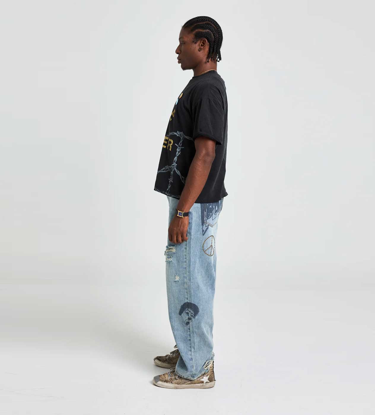 Boredom Kills Scribble Denim Wash