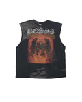Bossi Vintage Rhinestone Sleeveless Tee Black