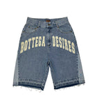 Bottega Desires Denim Shorts Blue